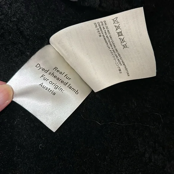 Acne Studios Velocite Leather and Shearling coat - Picture 9 of 12